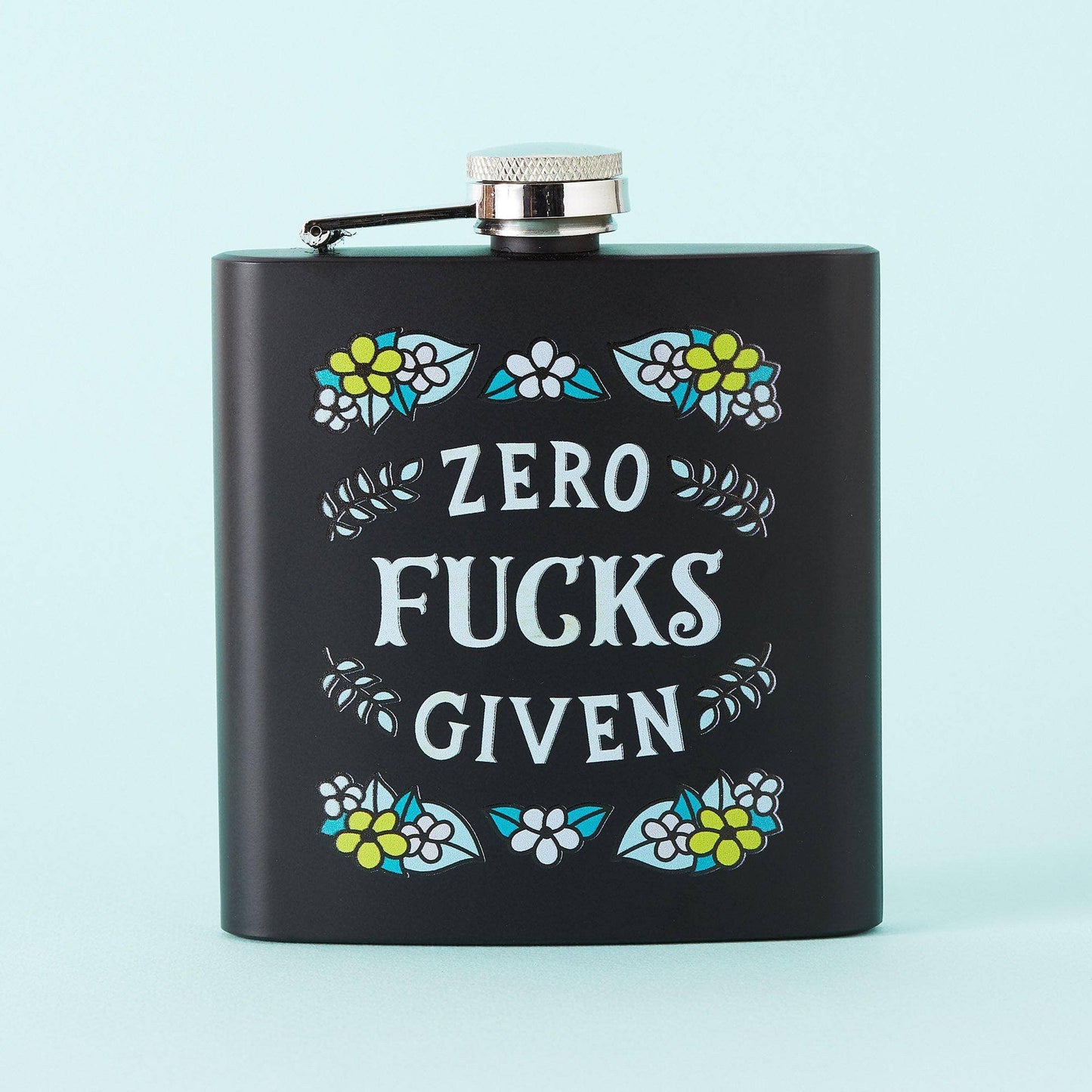 Zero Fucks Given Hip Flask