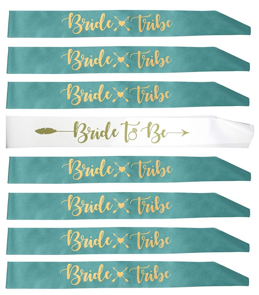 Bride To Be and Bride Tribe Sashes