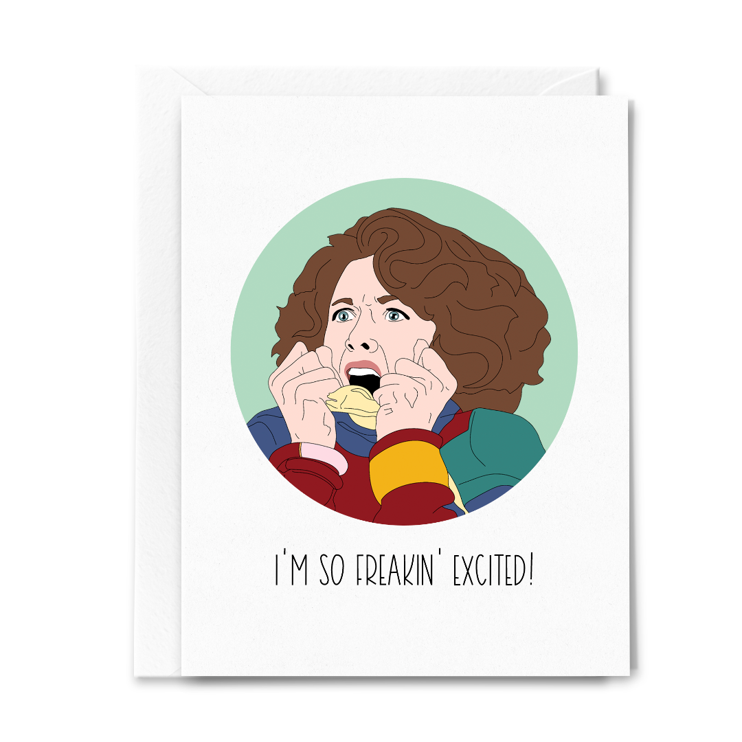 SNL Kristen Wiig I'm So Freakin' Excited Card