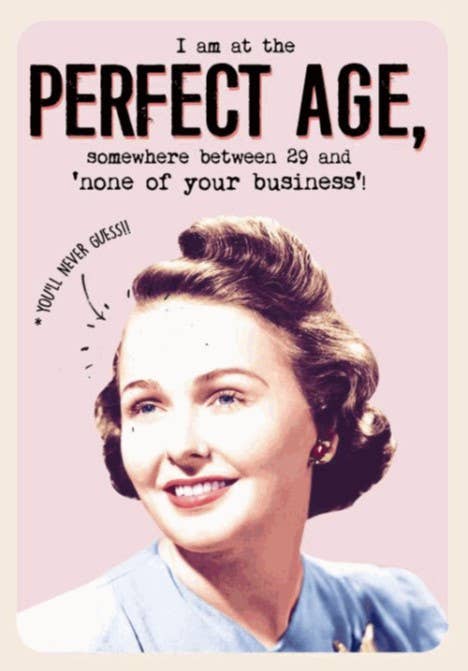 Perfect Age Birthday Greeting Card