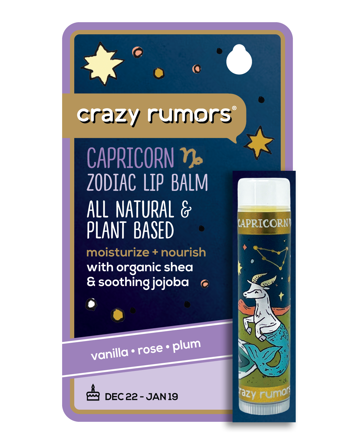 Capricorn - Zodiac Lip Balm Earth Blend