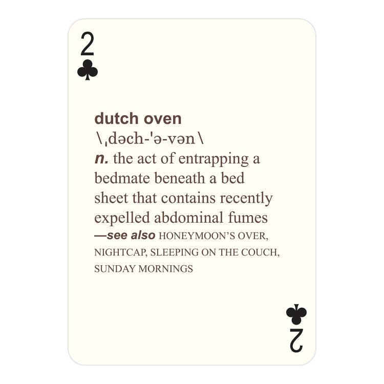 52 Farts Playing Cards Deck