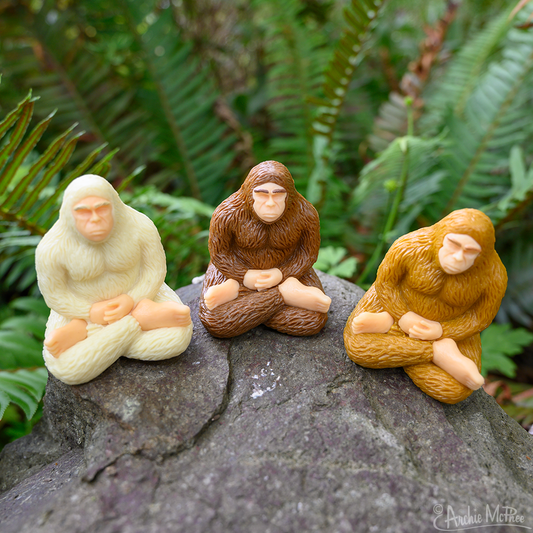 Meditating Mini Bigfoot -Your choice of color!