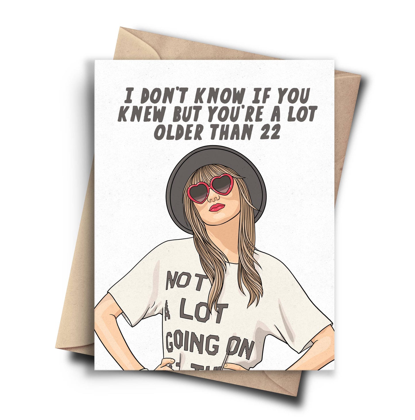 Taylor Swift Birthday Card -Older than 22