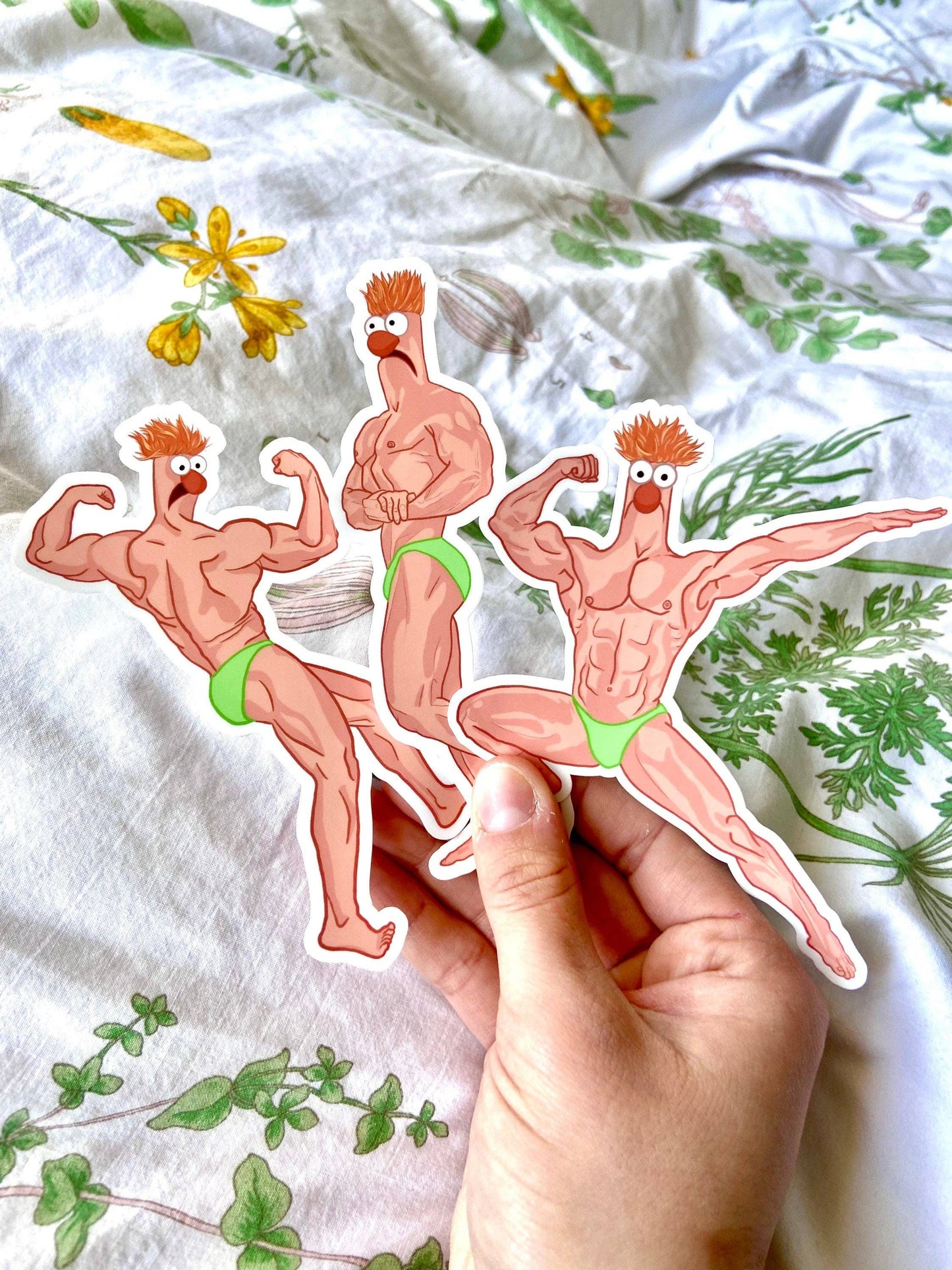 Buff Beaker Sticker - your choice of pose