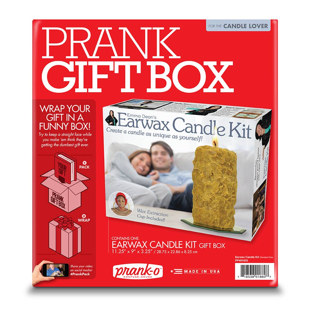 Prank Gift Box - Earwax Candle Kit