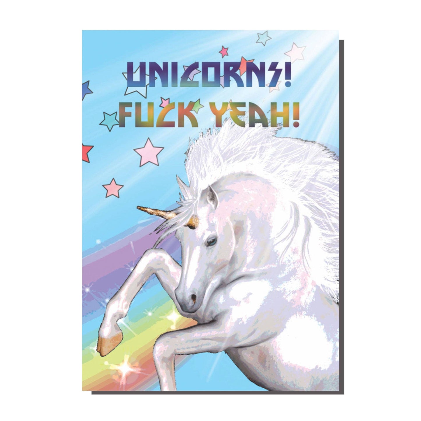 Unicorns Fuck Yeah Card