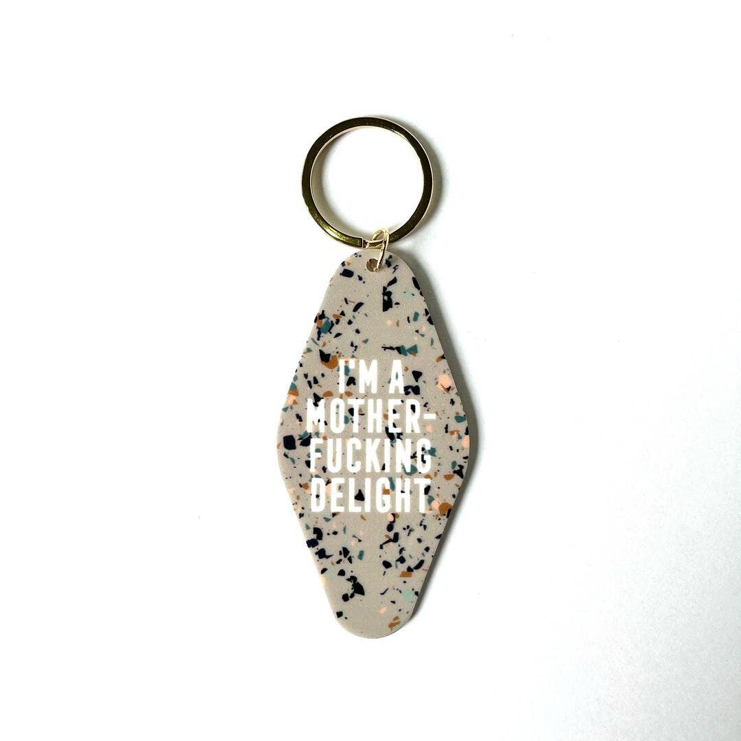 I'm A Motherfucking Delight Double Sided Key Tag