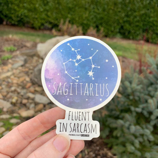 Sagittarius - Fluent In Sarcasm Sticker