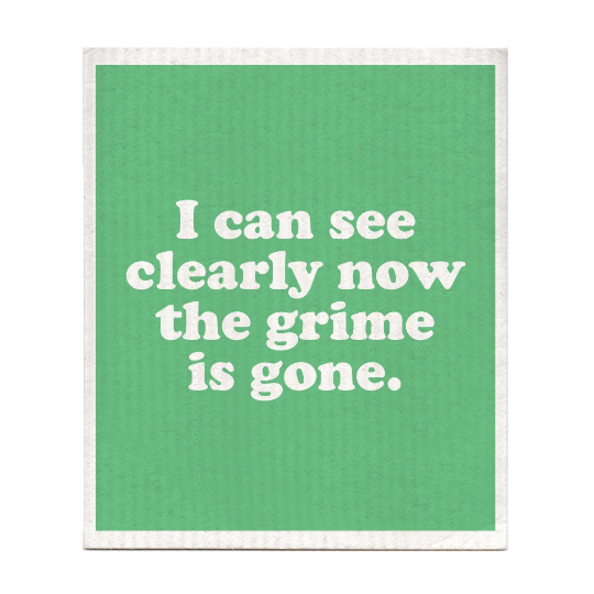 I Can See Clearly Now Swedish Dishcloth