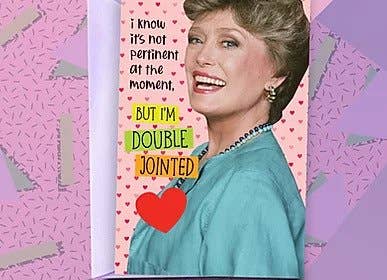 Golden Girls - Blanche -Double Jointed Card – Snark Gifts