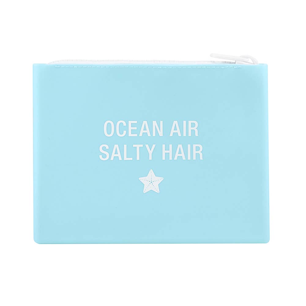 Ocean Air Salty Hair Silicone Makeup Bag