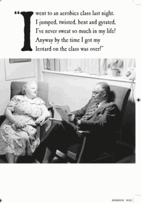 Aerobics Blank Greeting Card