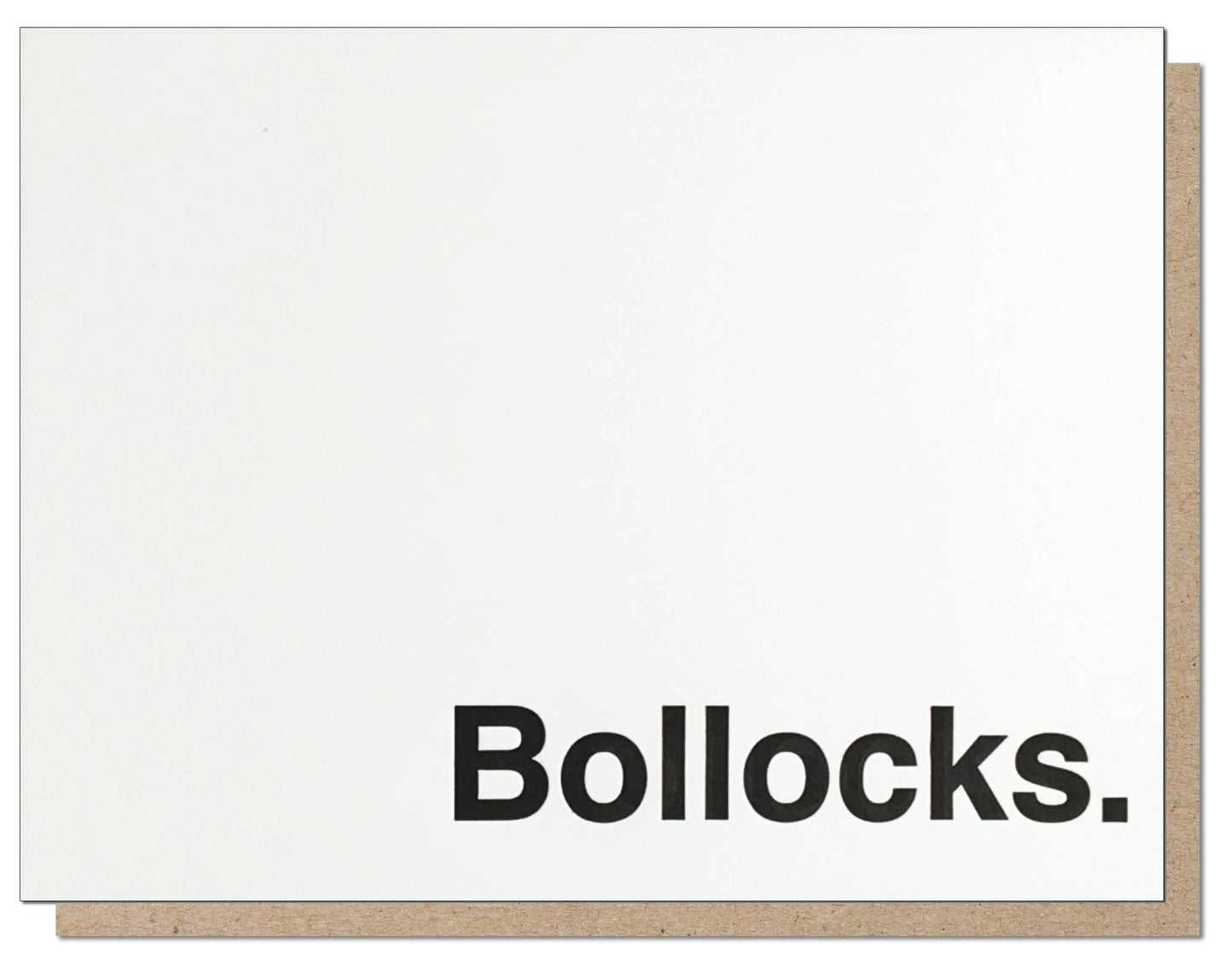 Bollocks Greeting Card