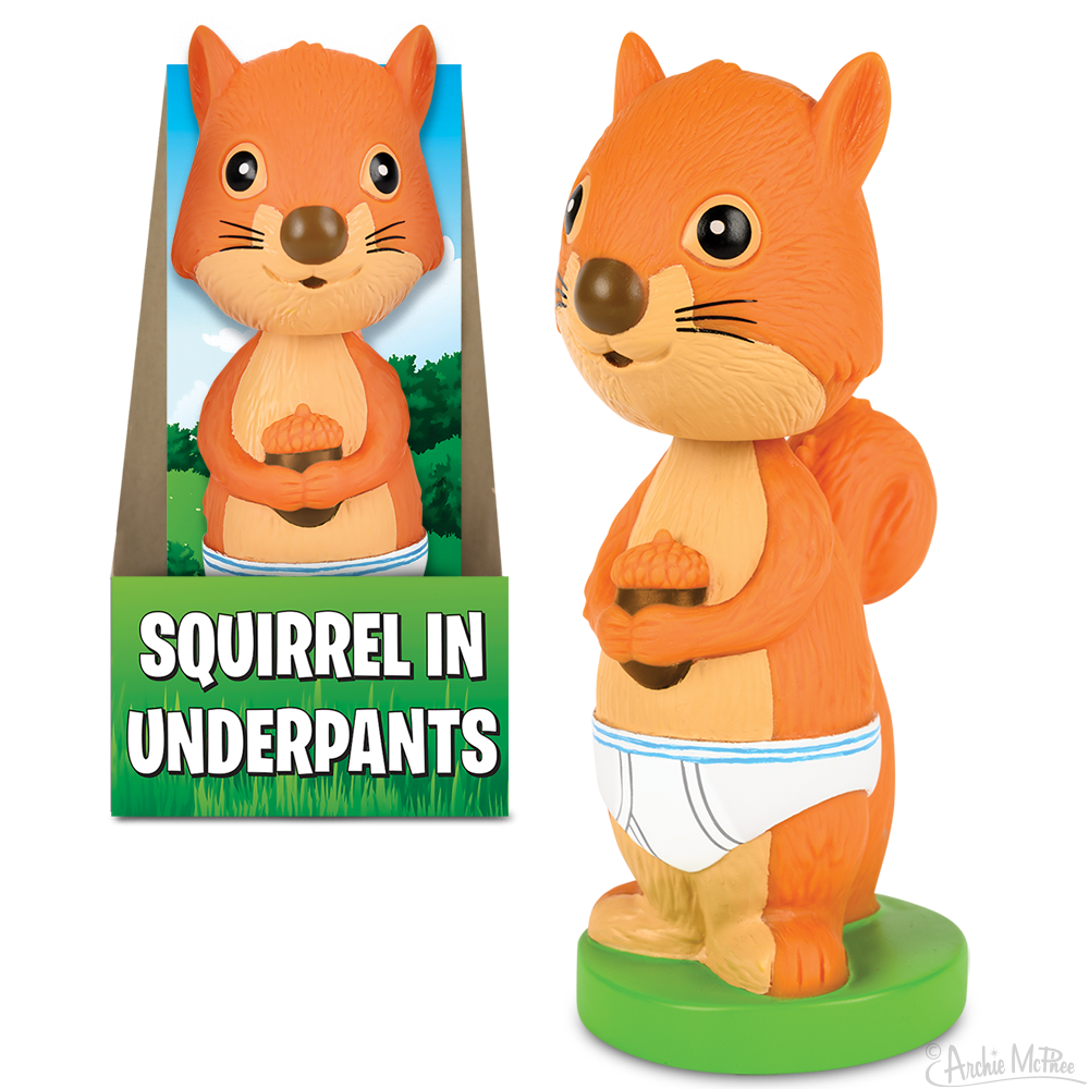Squirrel In Underpants Nodder – Snark Gifts