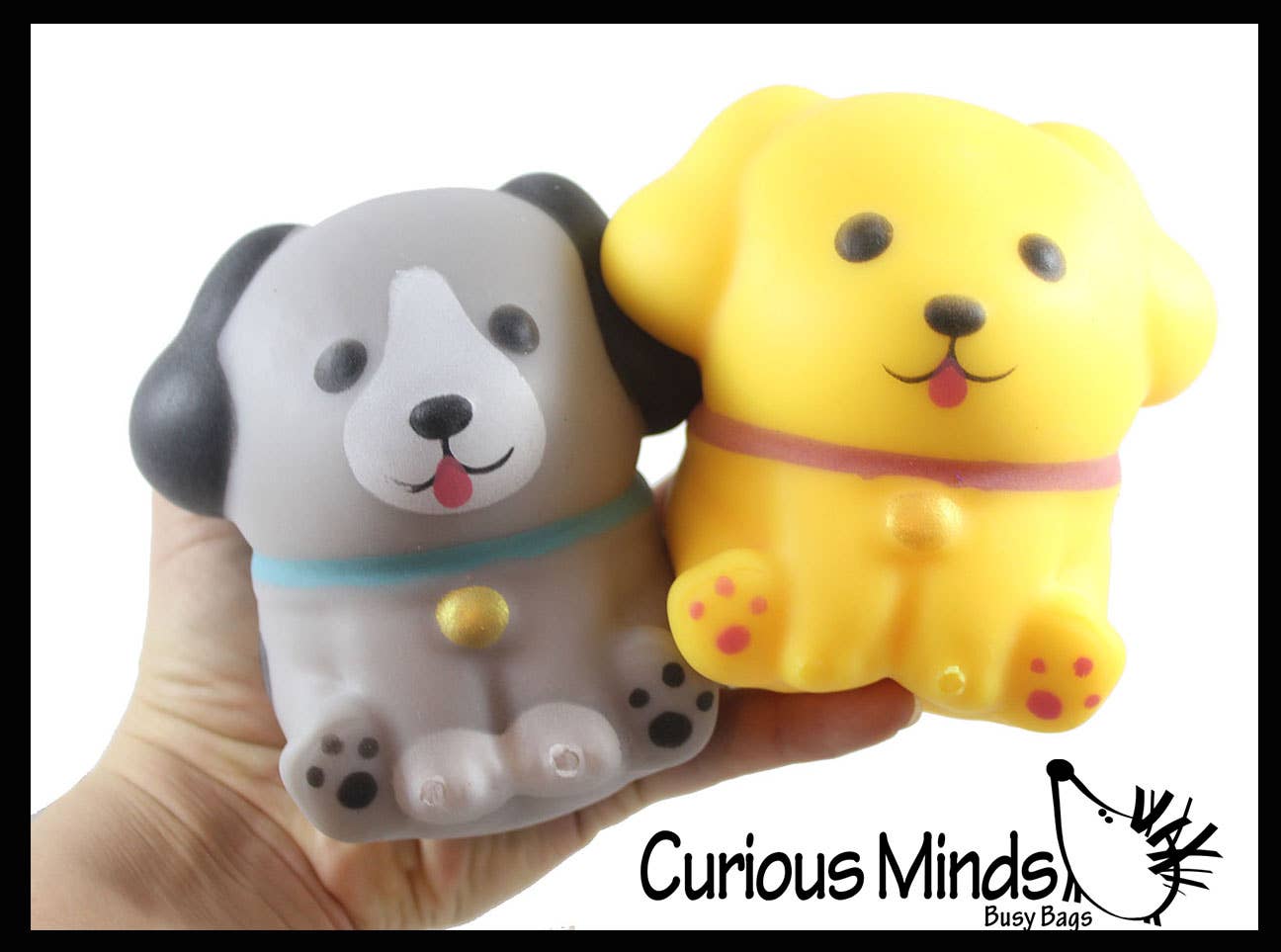 1 Soft Dog Animal Stress Ball - Sensory Fidget Stress Toy