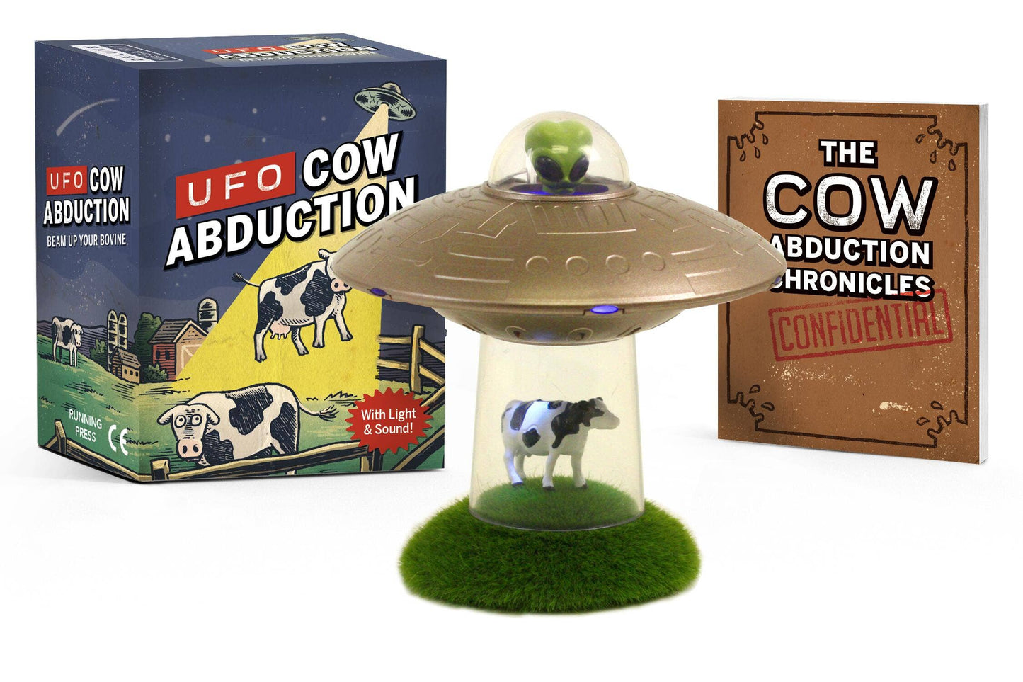 UFO Cow Abduction Toy With Light And Sound