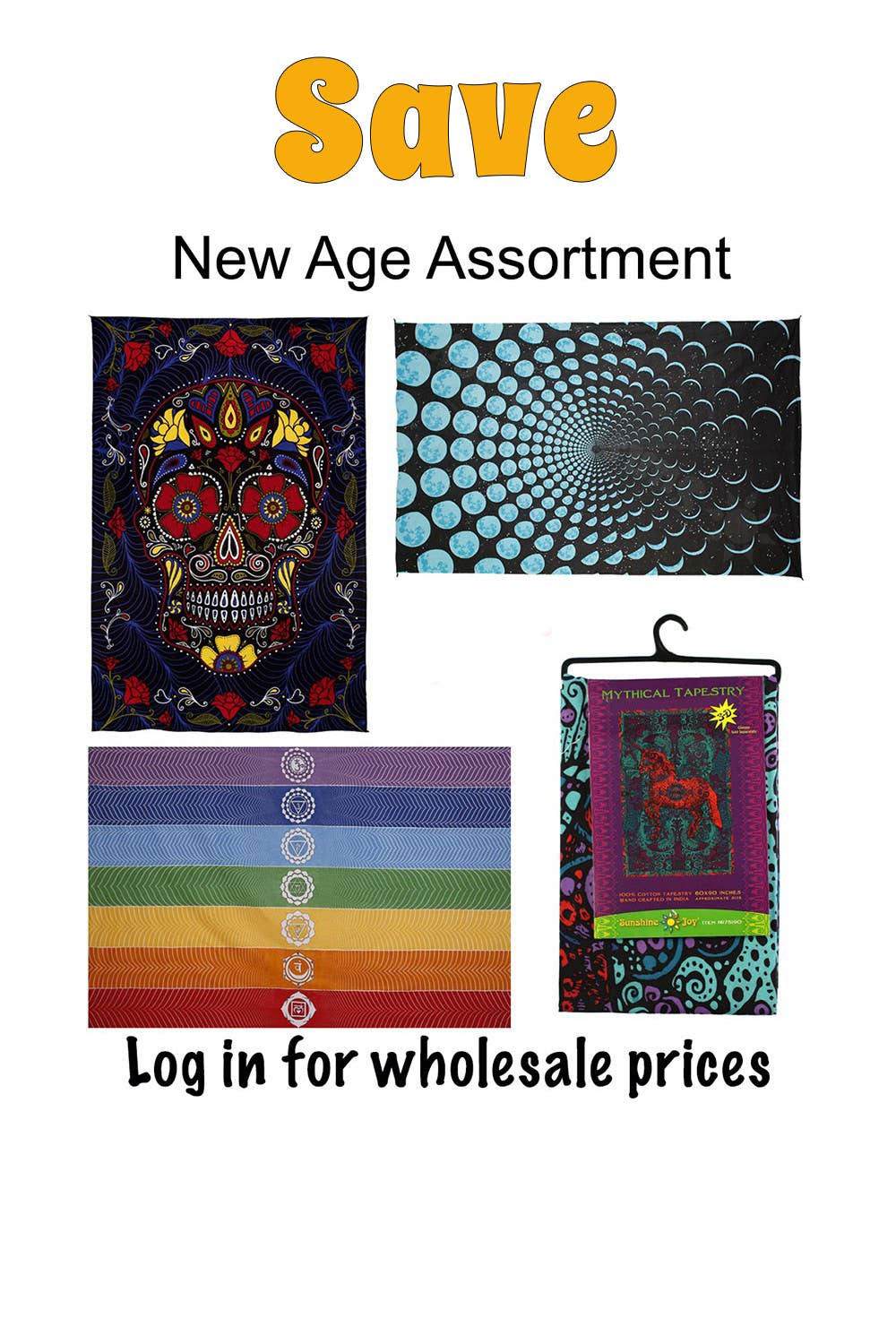 Sunshine Joy - Starter Pack Wholesale Lot of 12 Top Selling 60x90" New Age