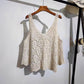 Funkyrel® Atzbranding Limited - Crochet Hollow Knit Vest with Leaf Texture