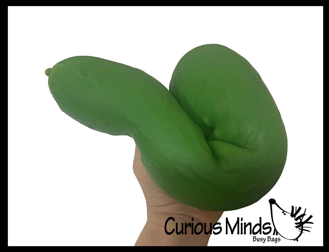 Curious Minds Toys - 1 Jumbo Doh Pickle Soft Slow Rise- Filled Squeeze Squish