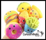 Fast Food Squishy Squeeze Stress Ball Soft Doh Filling 1PC