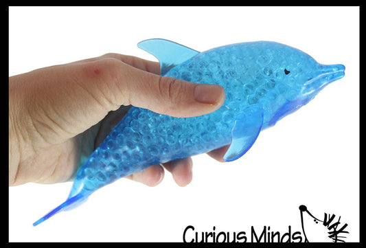 1 Jumbo Dolphin Water Bead Filled Squeeze Stress Squishy