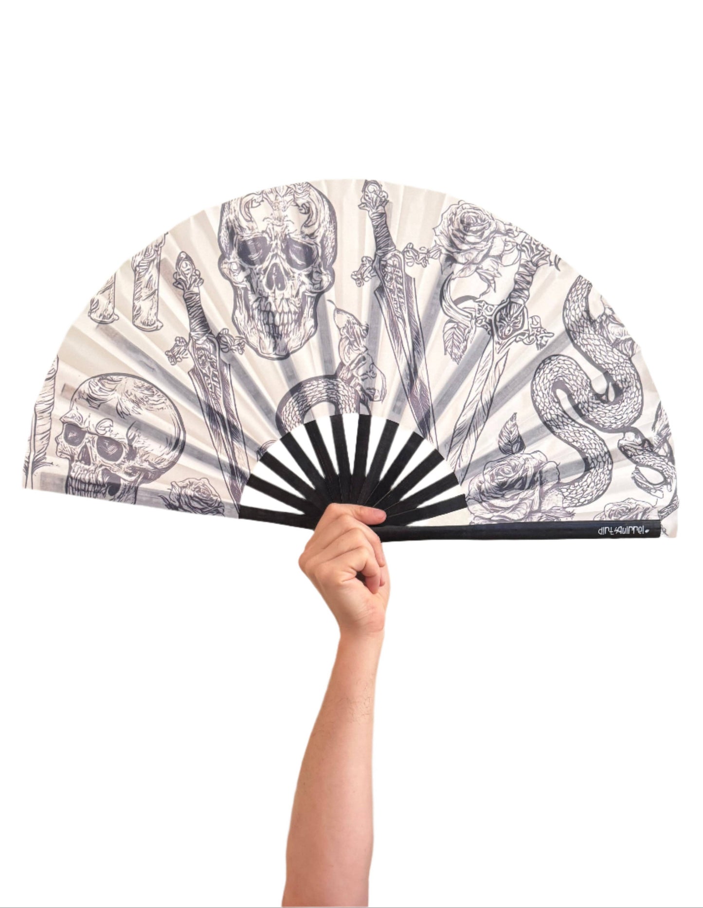 Witchy Tattoo Clacking Fan