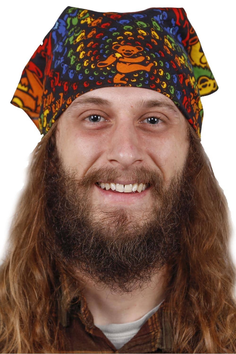 Sunshine Joy - 3D Grateful Dead Bandana Rainbow Bear Spiral