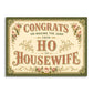 Bad Betty Greeting Co. - Ho to Housewife - Funny Wedding Card