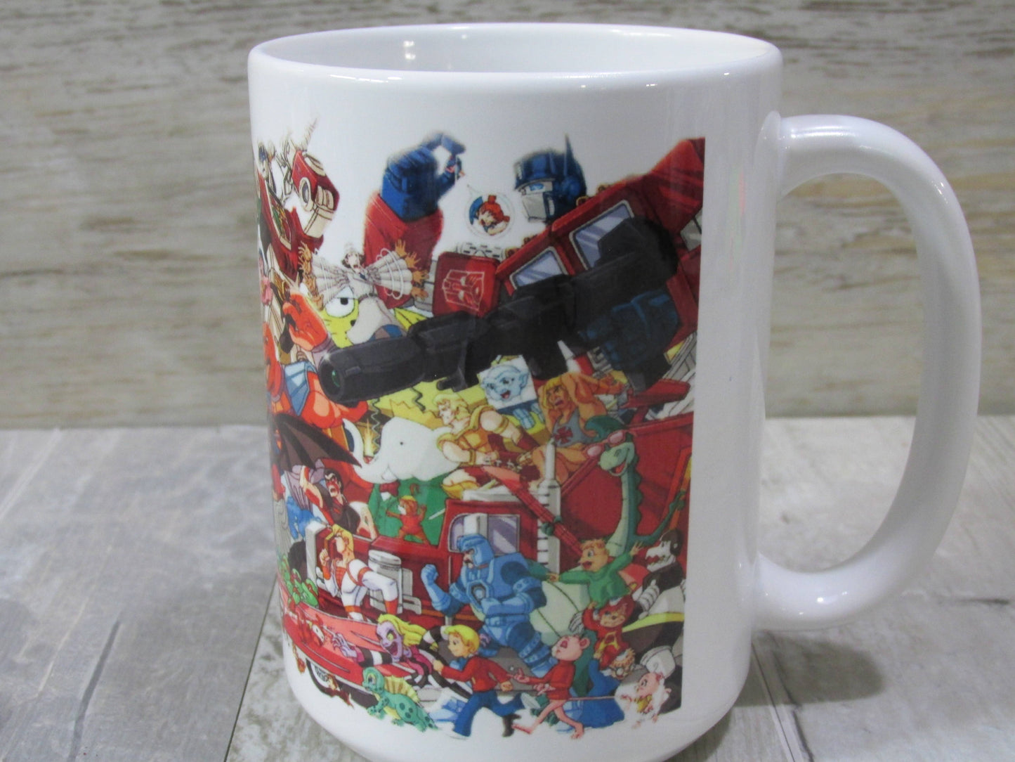 1980s Saturday Morning Cartoon // 15oz. Ceramic Mug