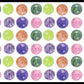 Small 1.5" Confetti Bead Ball Set with Thick Gel.  1 Set