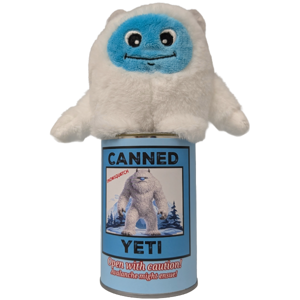 Canned Yeti | Canned Stuffed Animal Plush | Funny Jokes