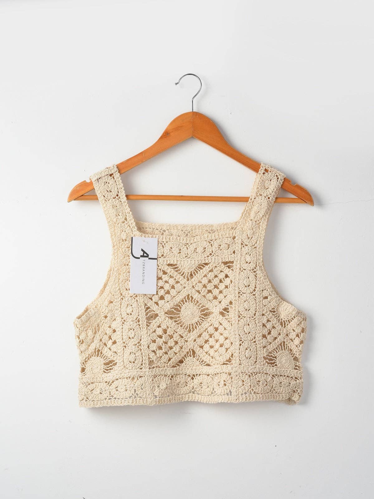 Funkyrel® Atzbranding Limited - Crosa - Vintage Crochet Camisole Tank Top