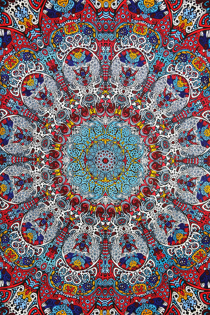 Sunshine Joy - 3D Glow in the Dark Sunburst Tapestry