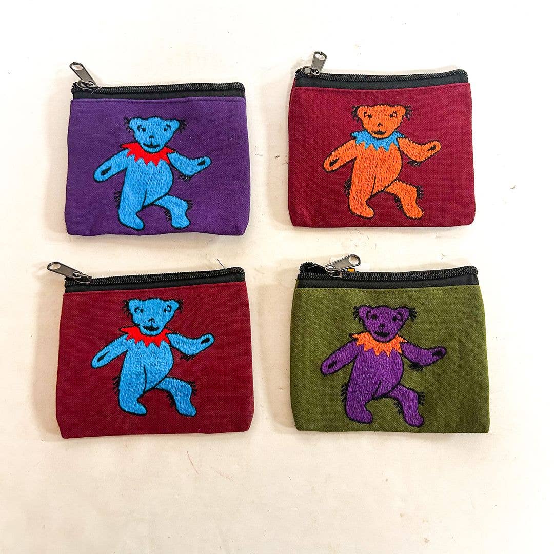 Shop Therapy - Bear Embroidery Cotton Wallet, ST-CP-MT-54