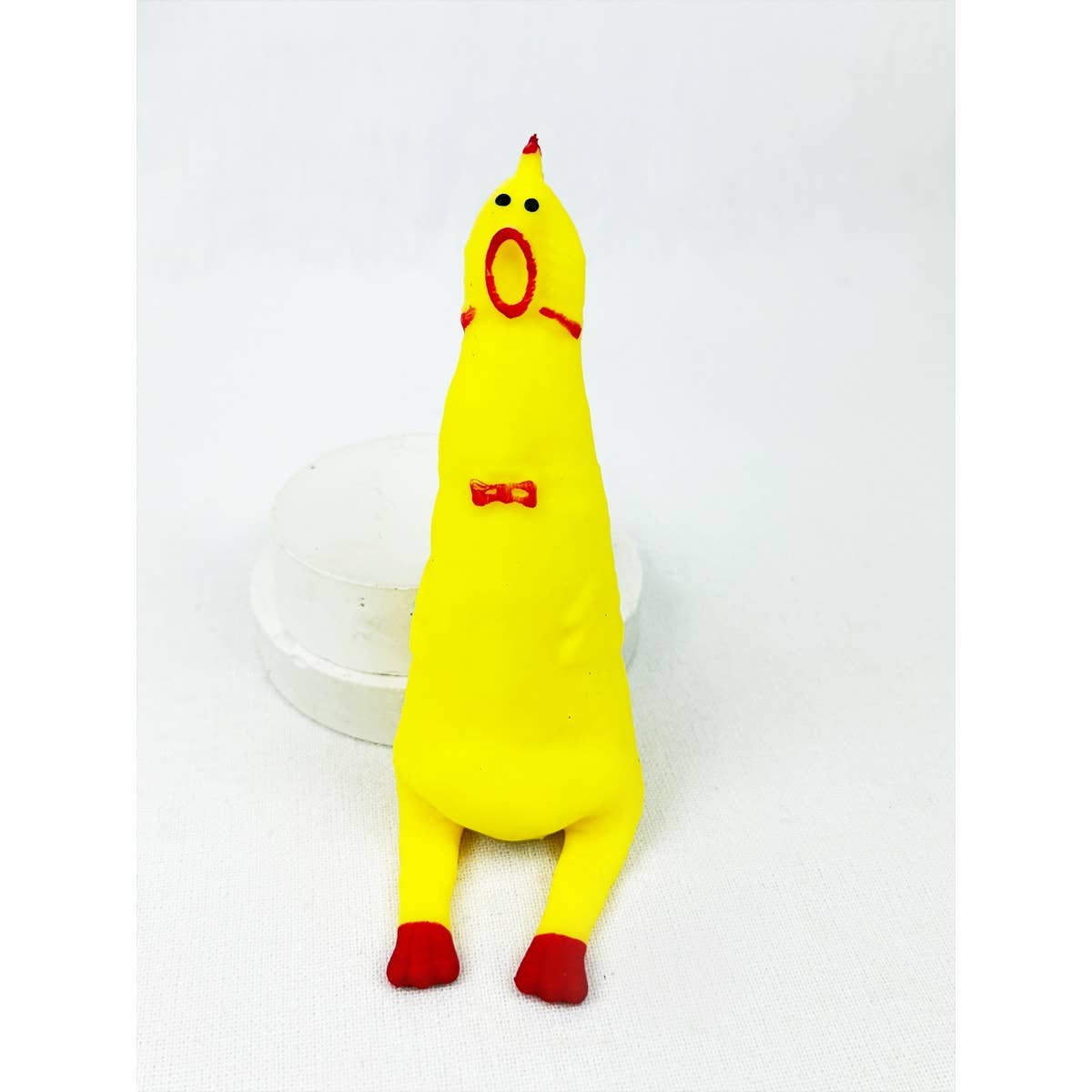 Stretchy Glue Sand Filled Rubber Chicken Squish 1PC