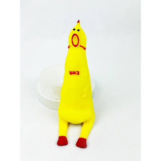 Stretchy Glue Sand Filled Rubber Chicken Squish 1PC