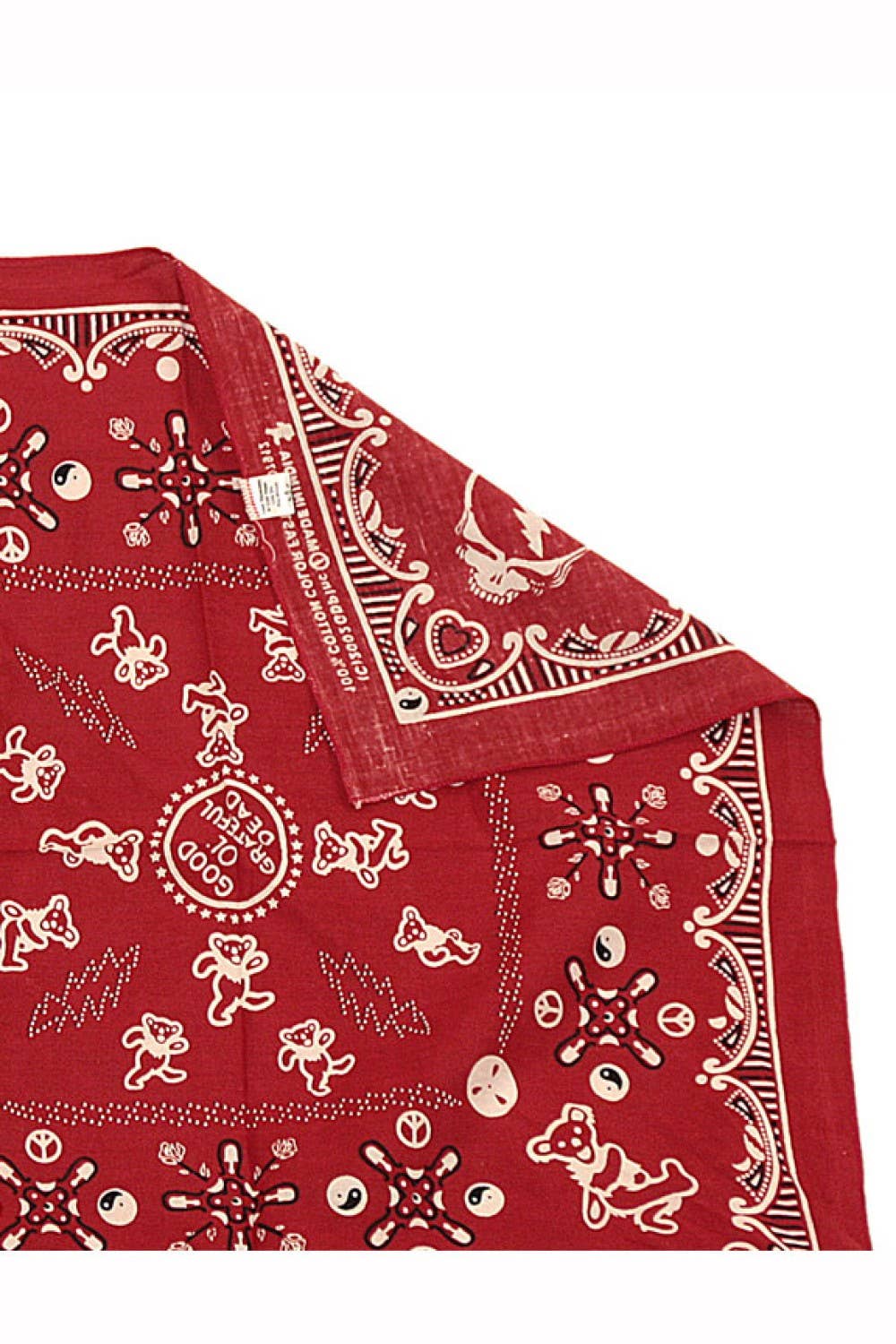 Sunshine Joy - Good Ol' Grateful Dead Bandana Red 22x22