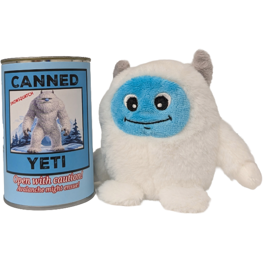 Canned Yeti | Canned Stuffed Animal Plush | Funny Jokes