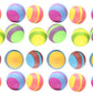 Striped Soft Doh Filled 2.5" Stress Ball - 1PC
