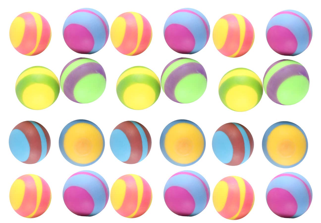 Striped Soft Doh Filled 2.5" Stress Ball - 1PC