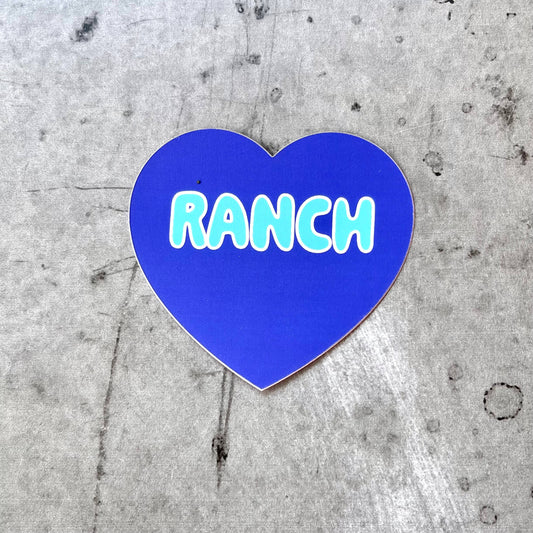 The Silver Spider - Ranch Heart Sticker restaurant Foodie gifts chef deli