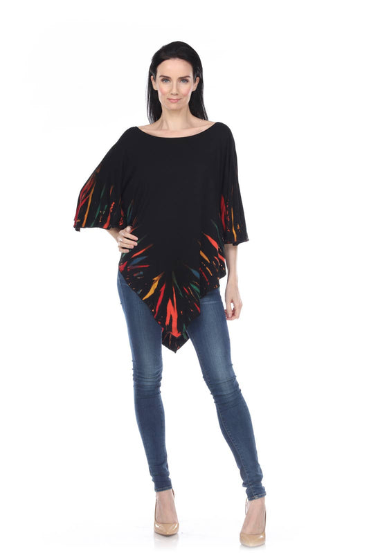 Rising International Inc - Rayon Tie Dye Poncho  KTP1072