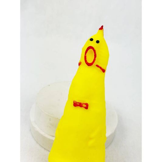 Stretchy Glue Sand Filled Rubber Chicken Squish 1PC