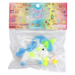 Unicorn Glittery Pom Pom Sticky Mochi Squishy Bag 1 PC