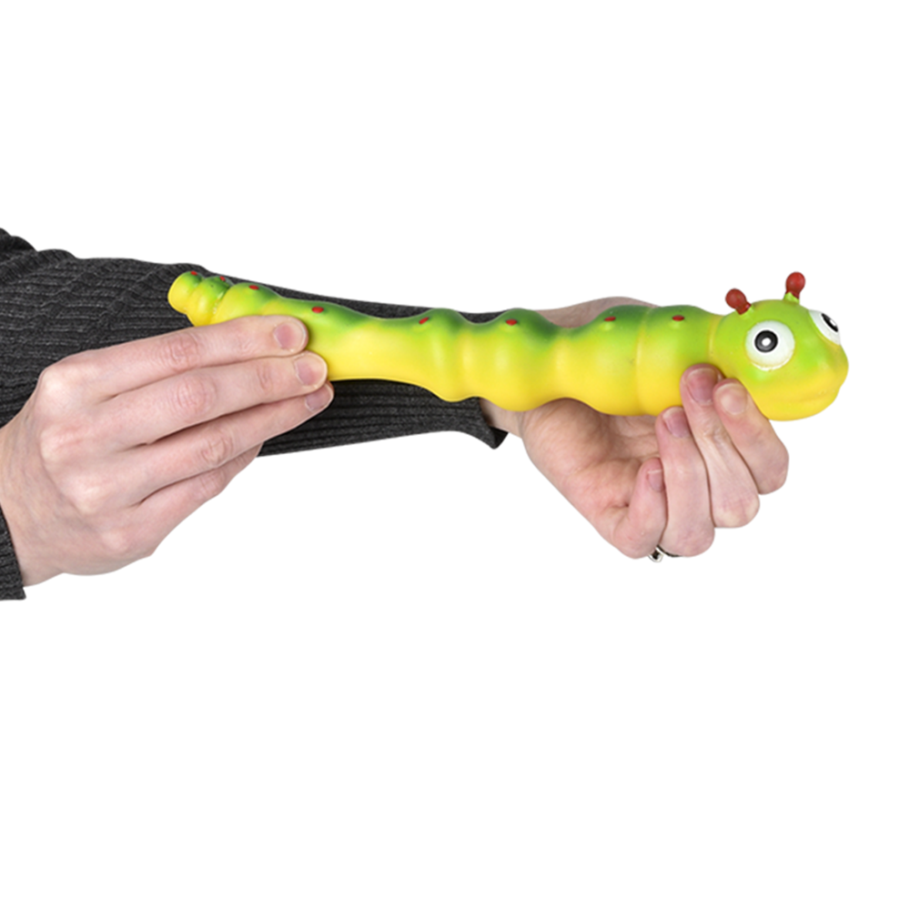 6" STRETCHY SAND CATERPILLAR 1PC