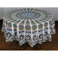 Sunshine Joy - Round Tablecloth Tapestry Blue/red Mandala