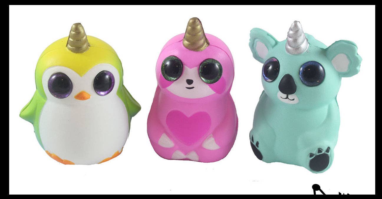 Small Mystical Animal with Horn and Wings Slow Rise Squishy -1Pc