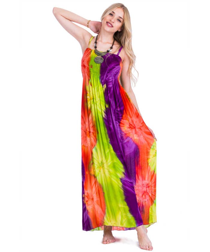 DK Hawaii - Long Tie Dye Maxi Dress