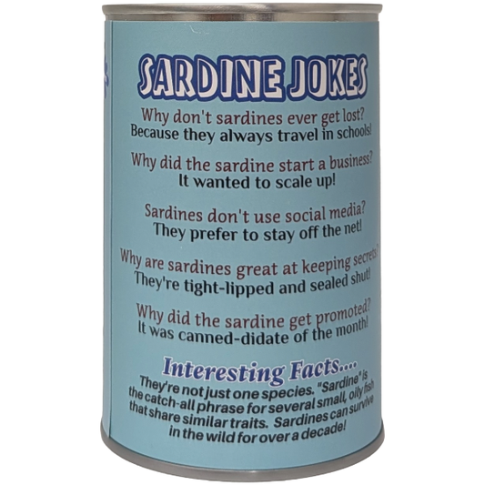 Can O' Sardines | Fish Stuffed Animal Plush w/Funny Jokes